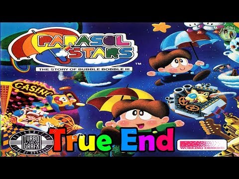 Parasol Stars (パラソルスター) 100% Pc Engine 1991 (TRUE END) [HD]