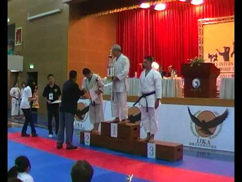 2011 International Karatedo Friendship Tournament Taipei IJKA, Over 40 Kata Giuseppe Formenton 1st prize giving