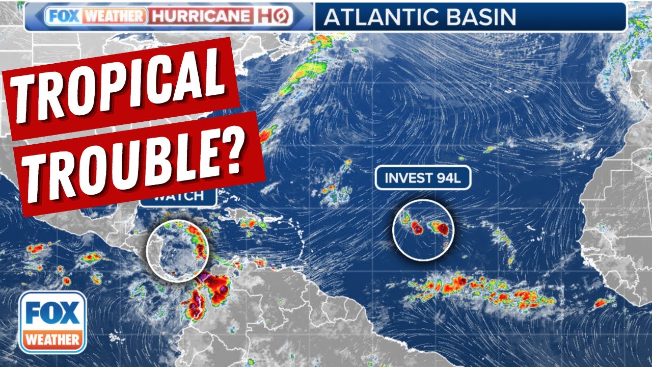 Forecasters Monitoring Invest 94L While New Area Emerges In Caribbean