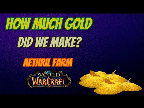 How Much Gold? (From 25 Hours Aethril) - World of Warcraft