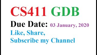 CS411 GDB 03 January, 2020 | cs411 | gdb | 2020 | Virtual Programing Languages