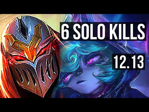 ZED vs VEX (MID) | Legendary, 6 solo kills, 17/3/8, 400+ games | NA Diamond | 12.13