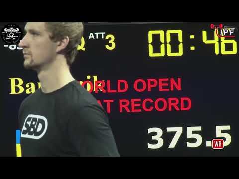 Mykola Barannik - 1st Place 933kg Total *WR* - 83kg Class 2022 IPF World Open Championship