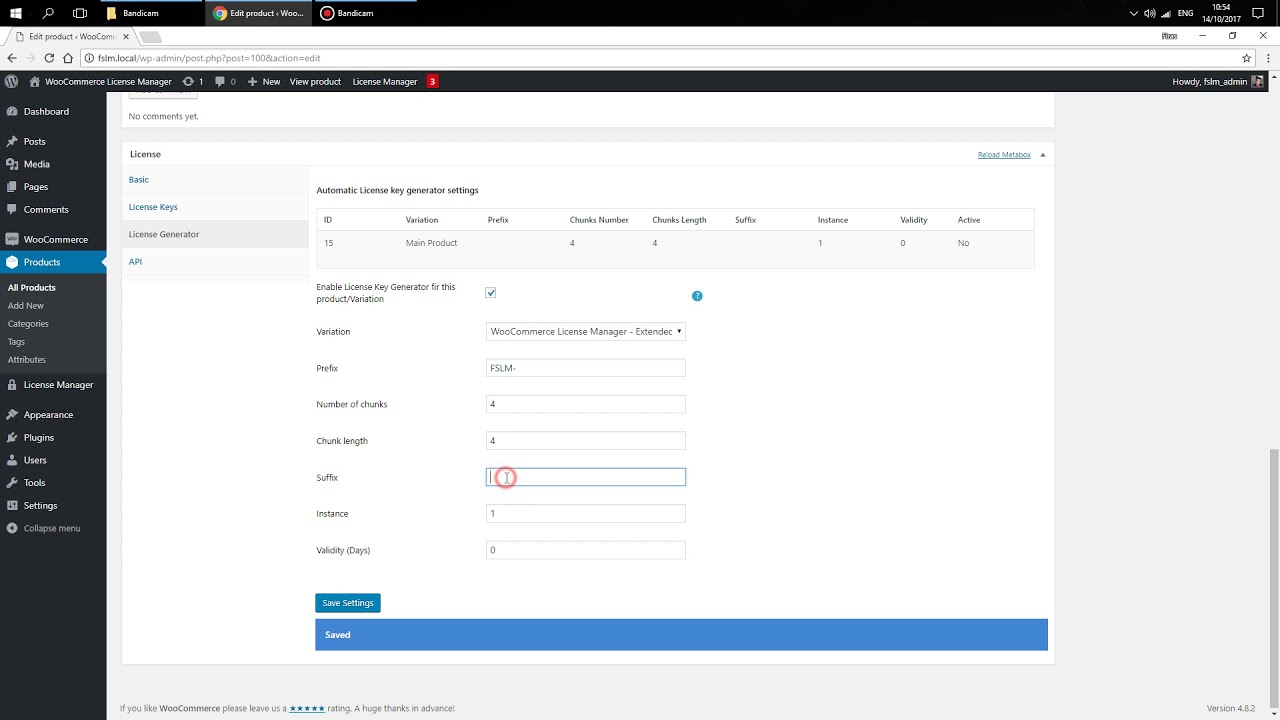07. WooCommerce License Manager - Add Generator Rules