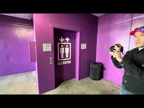 ALMOST STUCK!!! 1993 Dover Hydraulic Elevators @ Market Parking Garage, Roanoke VA, USA.