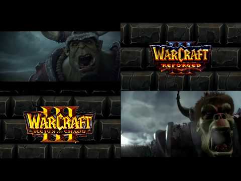 Warcraft 3 RoC | Warcraft Reforged Intro Side By Side Comparison | Blizzcon 2018