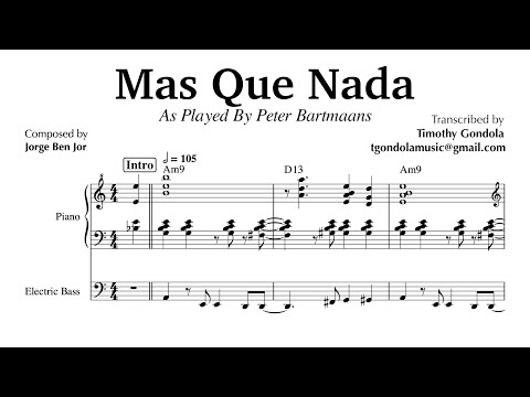 Peter Baartmans plays Mas Que Nada