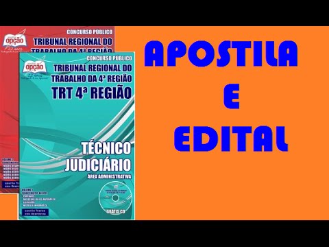 Edital e Apostila Concurso TRT RS 2015 Técnico Judiciário