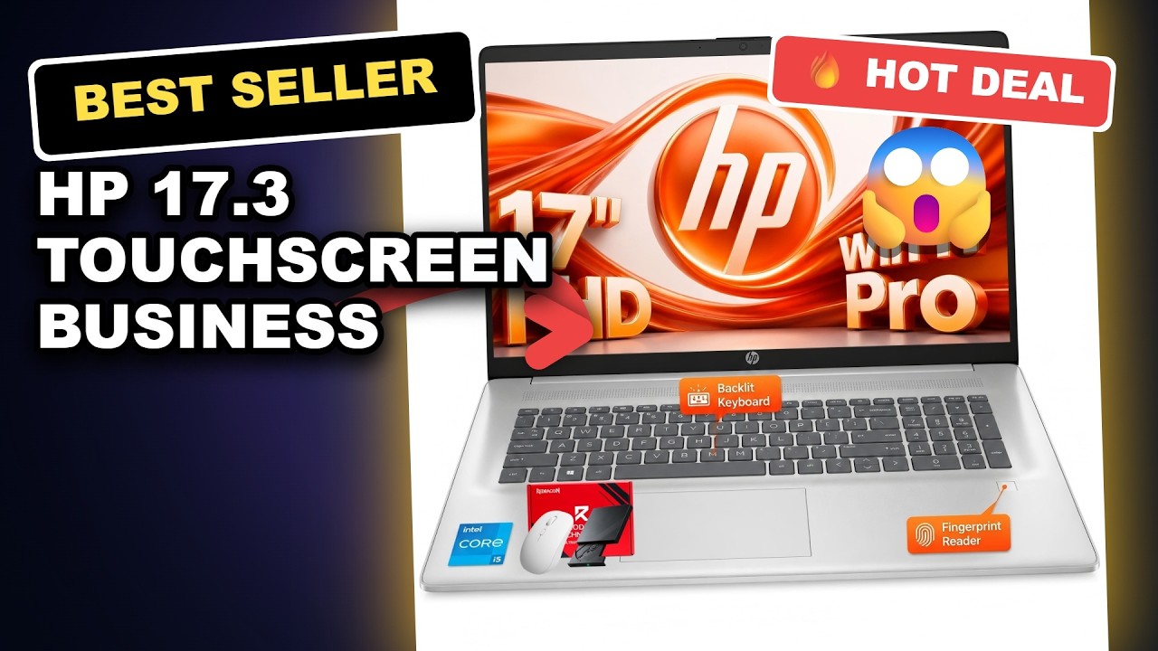 HP 17.3 Touchscreen Business Copilot AI Laptop Review: Worth the Upgrade in 2024? review video