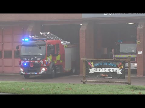 Bolton Central Double Turnout - Greater Manchester Fire And Rescue Service