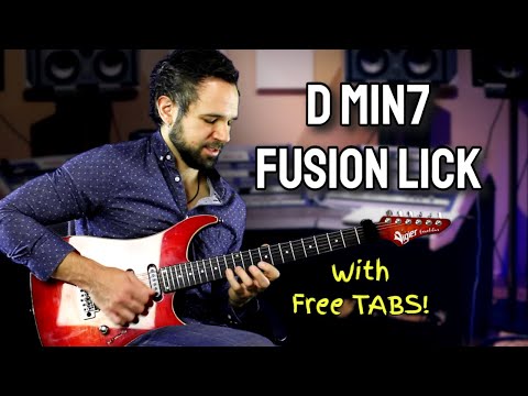 Dmin7 Fusion Guitar Lick (WITH TAB!!) | Cameron Allen | Fusion Guitar Lesson