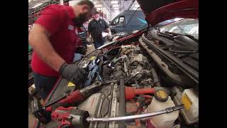 Repairing broken knock sensor wire on a Prius
