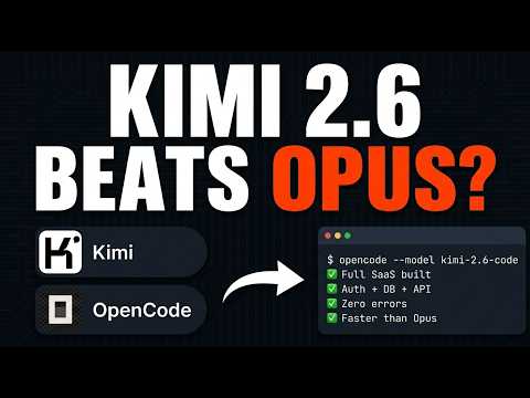 Kimi 2.6 Code Preview + OpenCode is ABSOLUTELY INSANE