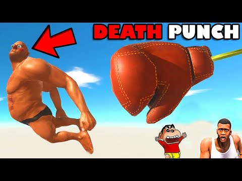 GIANT BOXING PUNCH vs EVERY UNIT CHALLENGE in ANIMAL REVOLT BATTLE SIMULATOR | SHINCHAN and CHOP