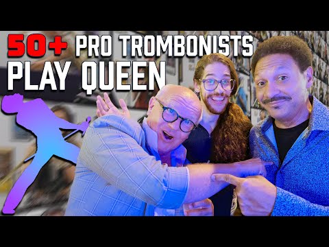 56 Trombonists Play "Don't Stop Me Now" by Queen!!! // ITF 2022 Collab