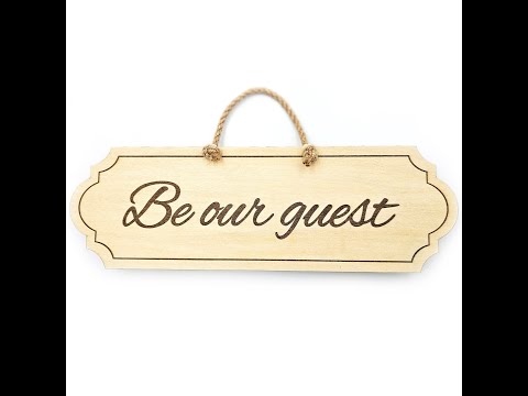 Be Our Guest Classic Plaque
