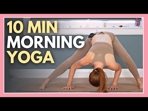 10 min Morning Yoga for CALM CONNECTION - no props & all levels