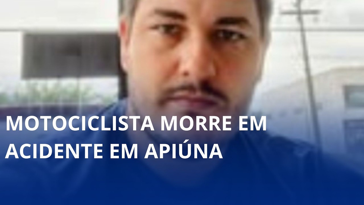 Motociclista morre após acidente em Apiúna
