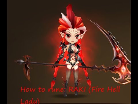 Summoners War: How to rune: Raki (The Fire Hell Lady)