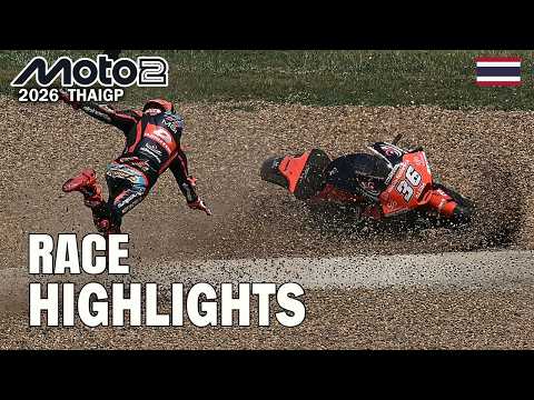 moto2 race full highlights today - ThaiGP Moto2 Highlights 2026