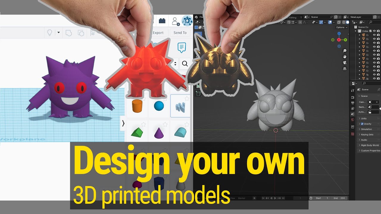 Simple ways to create your own 3D models for 3D printing