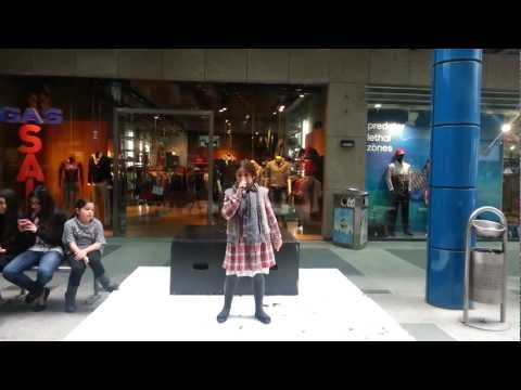 Martina Galea Loffreda singing Tomorrow @ Bay Street
