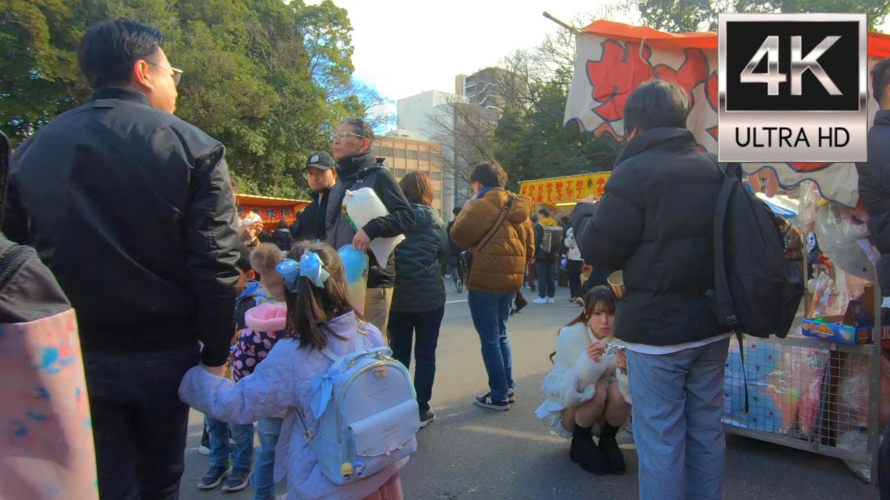 名古屋・熱田神宮 賑わう初詣を散歩 New Year's visit to a shrine in Nagoya, Japan
