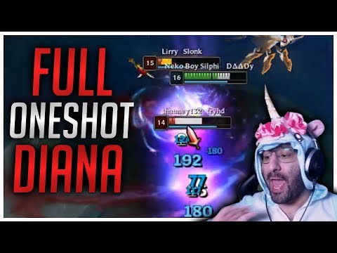 FULL ONESHOT DIANA! Stream Highlights [League of Legends]