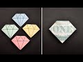 My MONEY BOOKMARK "DIAMOND" | Dollar Origami | Tutorial DIY by NProkuda