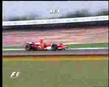 Michael Schumacher's last lap in Hockenheim 2006