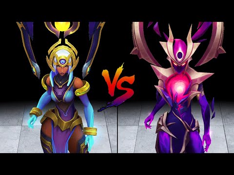 Odyssey Karma vs Dark Star Karma Skin Comparison Spotlight (League of Legends)