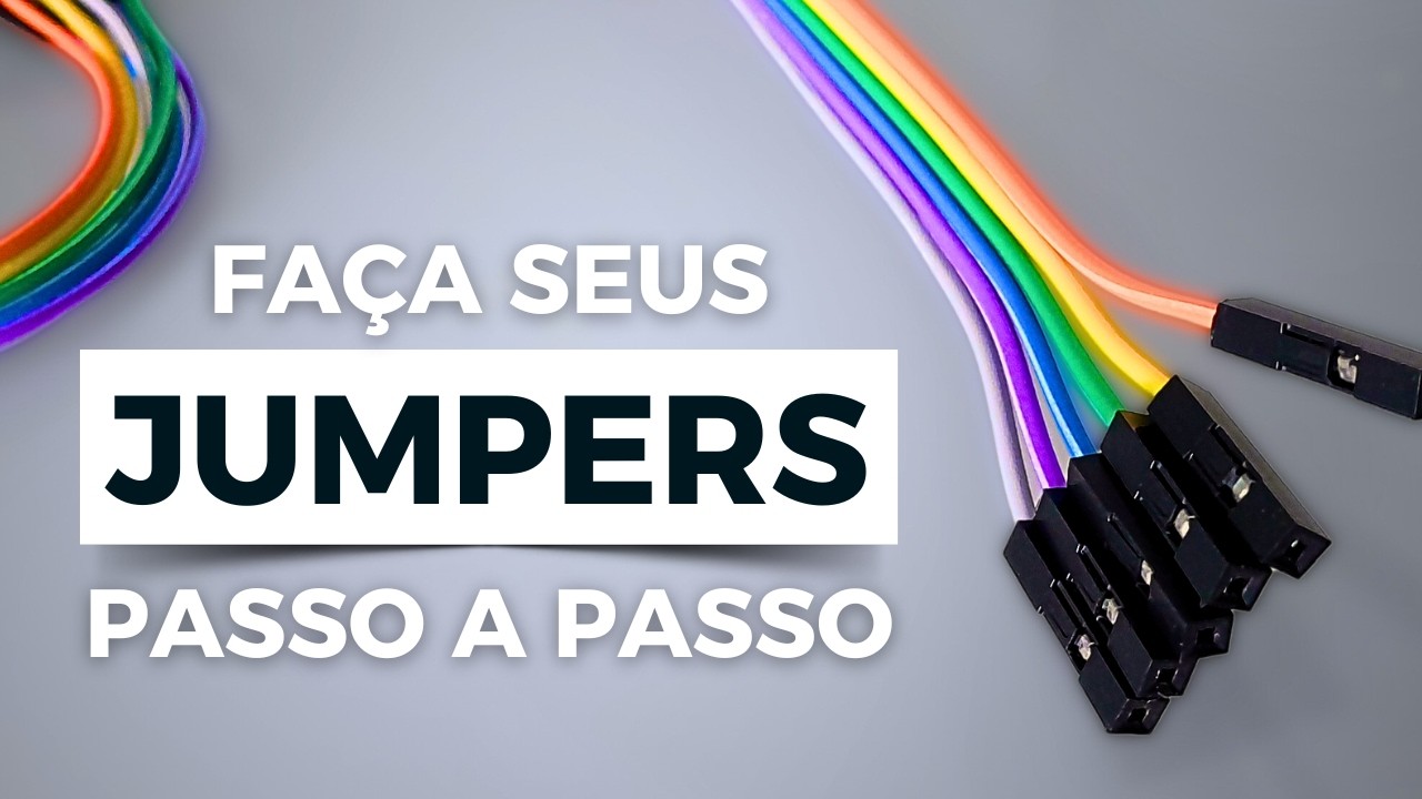 Como fazer seus próprios JUMPERS para Arduino em minutos! (Fácil e Rápido)