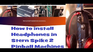 How to install HEADPHONES STATION MASTER in Stern Spike 2 Jurassic Park Pinball Machine
