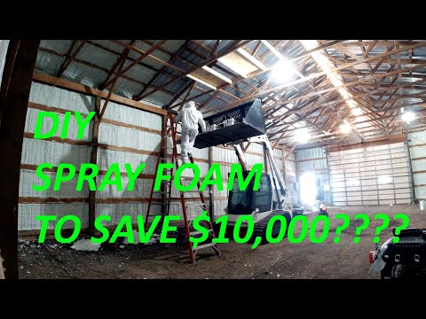 Is DIY spray foam a option for a 2400square foot building
