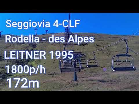 Seggiovia Rodella - des Alpes  a Campitello di Fassa