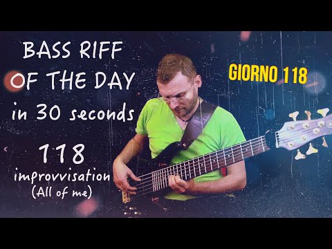 Improvvisazione al Basso standard jazz All of me Bass Riff of the day in 30s Yamaha trb6p giorno 118