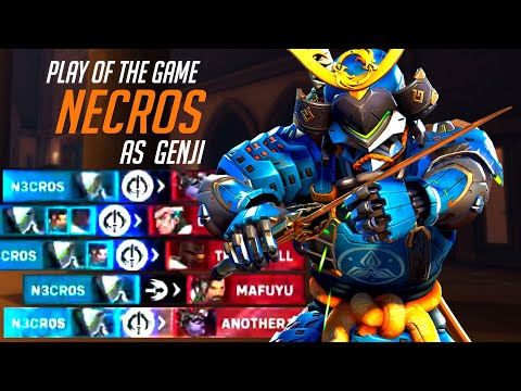 NECROS FASTEST GENJI GOD! POTG! SEASON 5 TOP 500 OVERWATCH 2