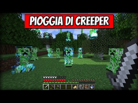 Minecraft, ma Dobbiamo SOPRAVVIVERE alla Pioggia di CREEPER...