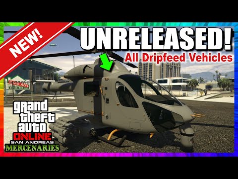 Unreleased DLC Vehicles *All Dripfeed Vehicles Mercenaries DLC* | GTA 5 Online