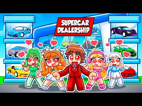 I Made A $100,000,000 SUPERCAR DEALERSHIP to RIZZ GIRLS In DRIVING EMPIRE..