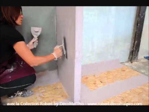 comment poser beton cire mur