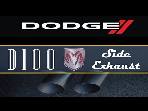 Dodge D100 Exhaust - Side Exit Exhaust System - Ram Truck - 318 - 5.2 Mopar Performance