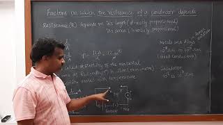 Class 10 - Electricity - Factors on which the resistance of a conductor depends