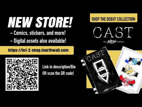 CAST- An INKTOBER Comic| MERCH n NEW STORE ANNOUNCEMENT