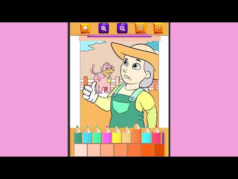 Puppy Super Dog Coloring Book  video thumbnail