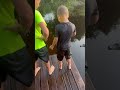 Original video kid pushes brother into pond with gator “update in description” #trending  #fake