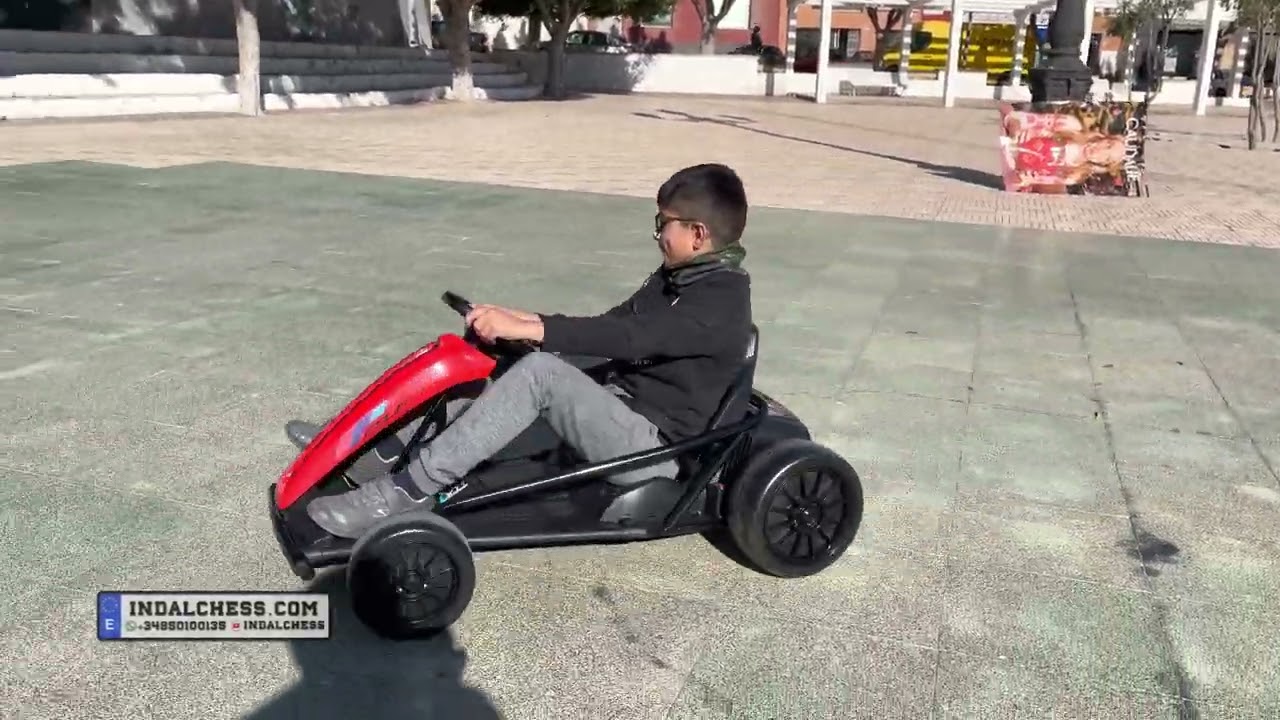 Drift kart infantil de 24V para derrapar, +3 años