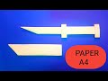 How To Make A Dagger With A Sheath Out Of Paper