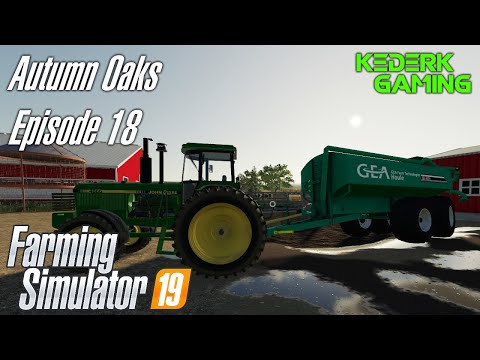 FS19 Timelapse - Autumn Oaks (Cows) #18 - Spreading slurry with GEA Houle tank!