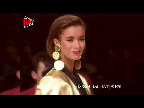 YVES SAINT LAURENT Spring Summer 1991 Paris 4K - Canale Moda